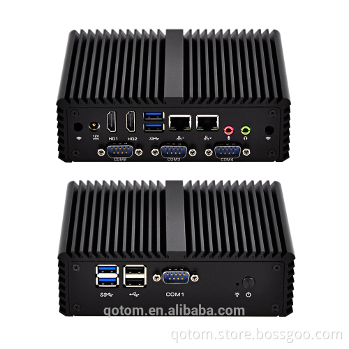 New 3 Display 2 Lan Core i5 Mini Pc Q450P with core i5-4200U,X86 Fanless desktop ,apply to POS systerm, proxy, Pc Router